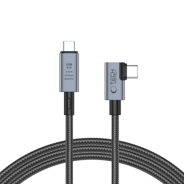 Kabel UltraBoost Max USB 4.0 8k 40Gbps Type-C Cable PD240W 150cm Szary