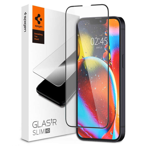 Spigen Glas.tR Slim FC Glas für die Hülle für Apple iPhone 13/13 Pro / 14 Schwarz