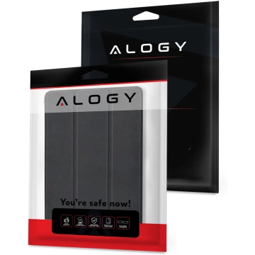 Glashülle für T-Mobile T Tablet 5G 10,36 Zoll Tablet-Hülle Alogy Book Cover Case Schwarz Stylus Free