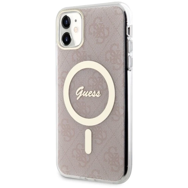 Etui Guess GUHMN61H4STP für iPhone 11 6,1" Hardcase 4G MagSafe