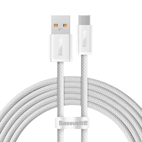 Baseus Dynamic Series USB-zu-USB-C-Kabel, 100 W, 2 m (weiß)