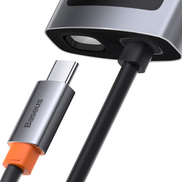 Hub 4w1 Baseus Metal Gleam Series, USB-C für USB 3.0 USB 2.0 HDMI USB-C PD