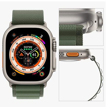 Alogy Sportarmband für Apple Watch 4/5/6/7/8/SE/Ultra (42/44/45/49 mm) Grün