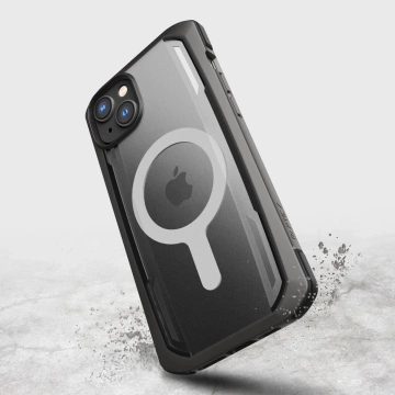 Raptic Secure Case für iPhone 14 Plus mit gepanzerter MagSafe-Hülle schwarz