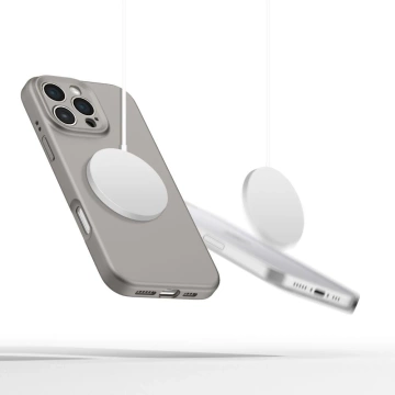 Tech-Protect Liquid Silicone MagSafe iPhone 16 Pro Max Hülle Grau