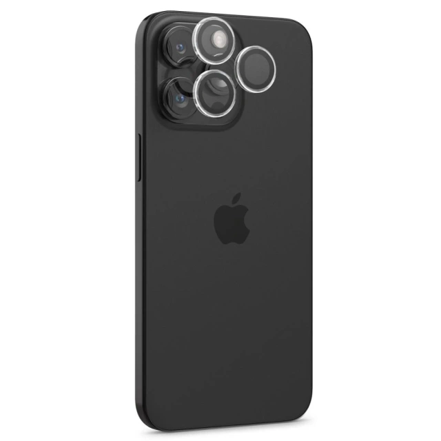 2 x Osłona Aparatu Spigen Optik.TR ”Ez Fit” Camera Protector do iPhone 14 Pro / Pro Max / 15 Pro / Pro Max Crystal Clear