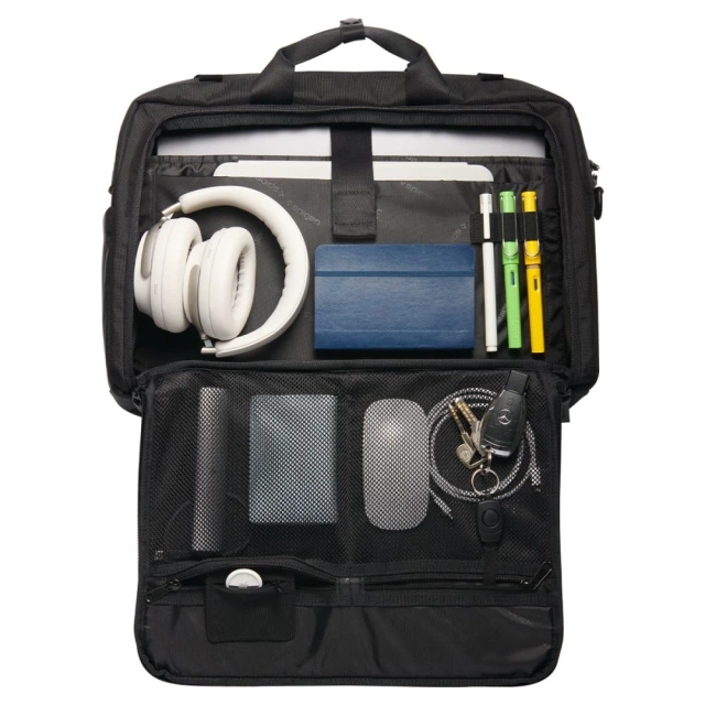 Torba Spigen KD300 Klasden Laptop 16" Czarna z paskiem