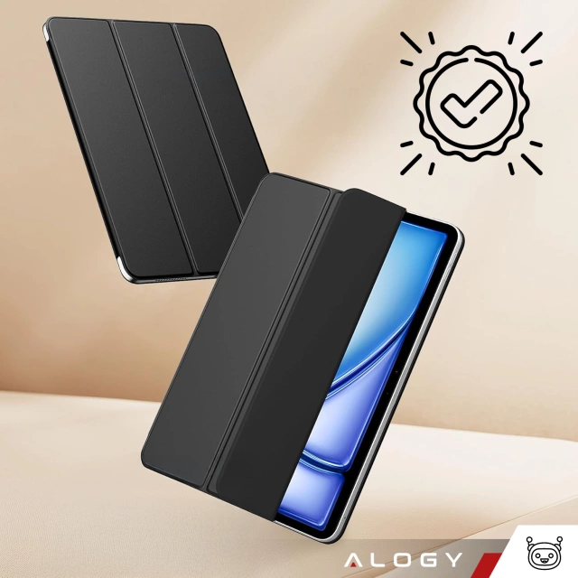 Etui magnetyczne 360 do Apple iPad 10 10.9” 2022 / iPad 11 A16 11” 2025 Alogy Magnetic 360 Case obudowa ochronna na tablet Czarne