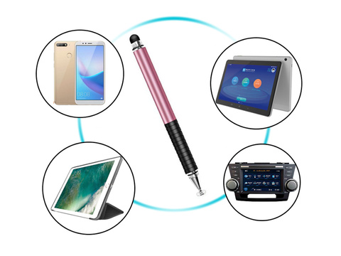 Alogy 2in1 kapazitiver Eingabestift für den Bildschirm des Tablet-Telefons Pink