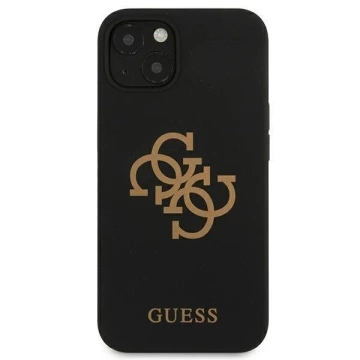 Guess GUHCP13SLS4GGBK iPhone 13 mini 5,4" czarny/schwarz Hartschale Silikon 4G Logo