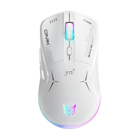 Onikuma CW917 RGB 4800 DPI Kabellose Gaming-Maus Weiß