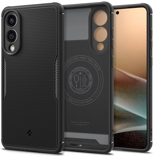 Schutzhülle für Samsung Galaxy S25 Edge Spigen Core Armor Mag Schwarz