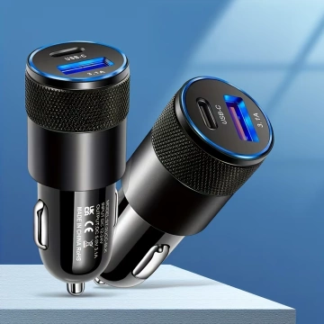 Alogy Autoladegerät für das Auto USB-C Typ C USB 3.1A Schwarz