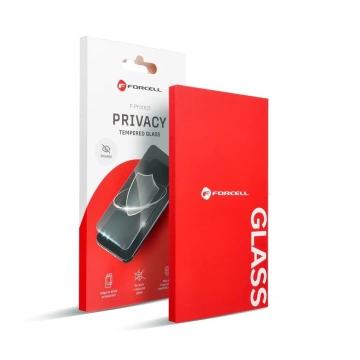 Panzerglas für iPhone 16 Pro Forcell Privacy Glass schwarz 9H