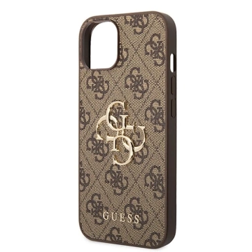 Etui Guess GUHCP15M4GMGBR für iPhone 15 Plus 6,7" Hardcase 4G Big Metal Logo braun/braun
