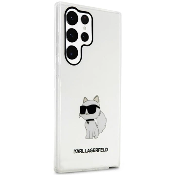 Handyschutzhülle Karl Lagerfeld KLHCS23LHNCHTCT für Samsung Galaxy S23 Ultra S918 transparente Hardcase Ikonik Choupette
