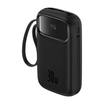 Baseus QPow 2 Powerbank 10000 mAh 30 W 2xUSB-C Schwarz