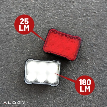 LED-Fahrradlicht, Fahrrad-Taschenlampe, wasserdichtes Licht, Vorder- und Rücklicht, IP65, vorne und hinten