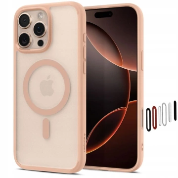 iPhone 16 Pro Max Spigen Ultra Hybrid „T“ Mag MagSafe Hülle Rosa