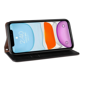 Magnetband-Hülle für iPhone 13, Tasche, Geldbörse, Mini-Lanyard, Anhänger, Schwarz