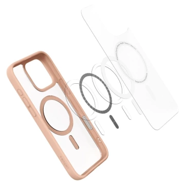 iPhone 16 Pro Max Spigen Ultra Hybrid „T“ Mag MagSafe Hülle Rosa