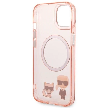 Etui Karl Lagerfeld KLHMP14MHKCP do iPhone 14 Plus 6,7" hardcase Karl & Choupette Aluminium Magsafe