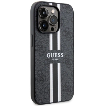 Etui Guess GUHMP14XP4RPSK für iPhone 14 Pro Max 6,7" Hardcase 4G bedruckte Streifen MagSafe