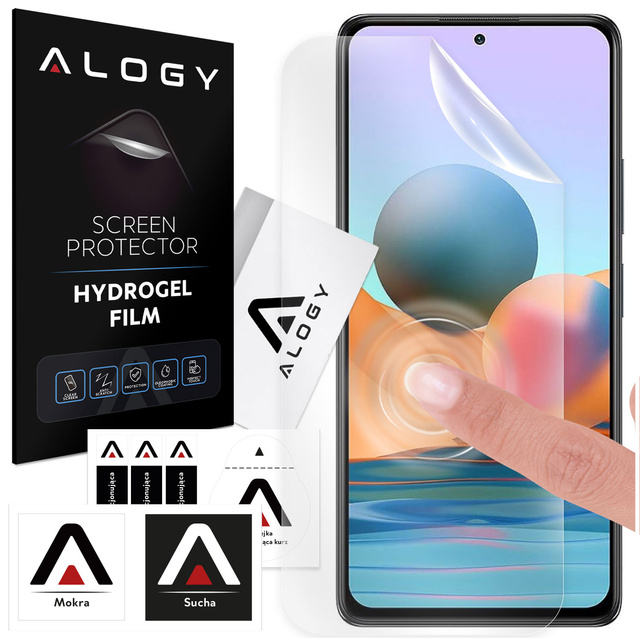 Folia Hydrożelowa do Xiaomi Redmi Note 10 Pro ochronna na telefon na ekran Alogy Hydrogel Film