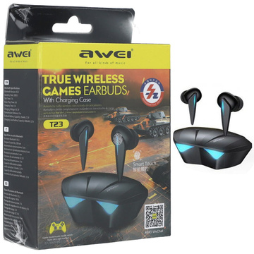 AWEI Bluetooth 5.0 T23 TWS Gaming-Kopfhörer-Dockingstation schwarz