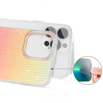 Kingxbar Travel Series Luxury Elegant Case für iPhone 13 Pro Orange (Sonnenuntergang)