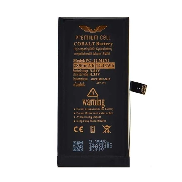 Bateria Premium Cell Cobalt iPhone 12 Mini 2850mAh 600 Zyklen