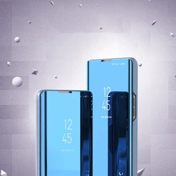 Clear View Case Flip Cover für Samsung Galaxy M53 5G schwarz