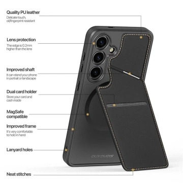 DUX DUCIS Rafi II Mag-Hülle – Rückseite mit Ständer, kompatibel mit MagSafe für Samsung S24 Plus