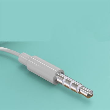 Kabelgebundene Alogy-Ohrhörer mit Mikrofon mit 3,5-mm-Miniklinkenstecker Grau und Weiß
