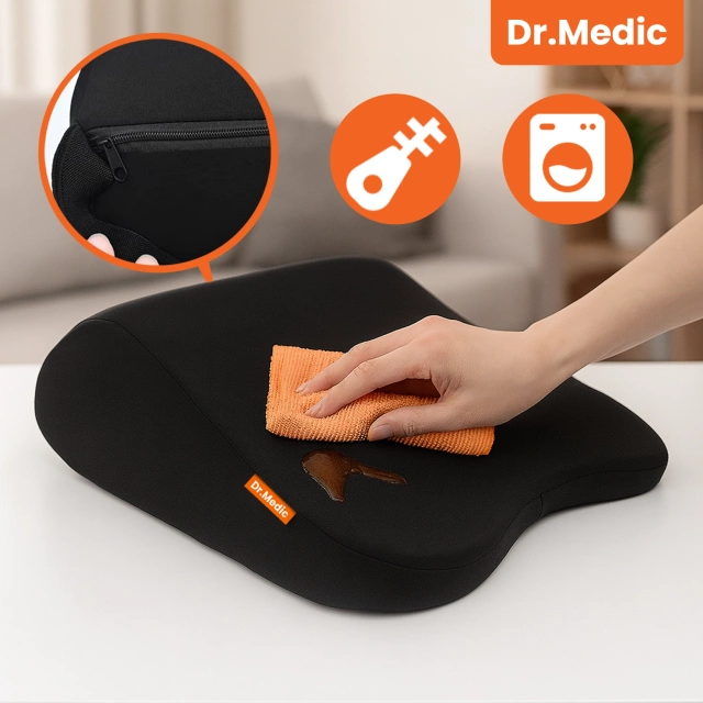 Poduszka do Samochodu pod Głowę Kark Szyję DR.MEDIC ErgoNeck™ Ergonomiczna poduszka na fotel zagłówek krzesło gamingowa do biura auta dla kierowcy pasażera