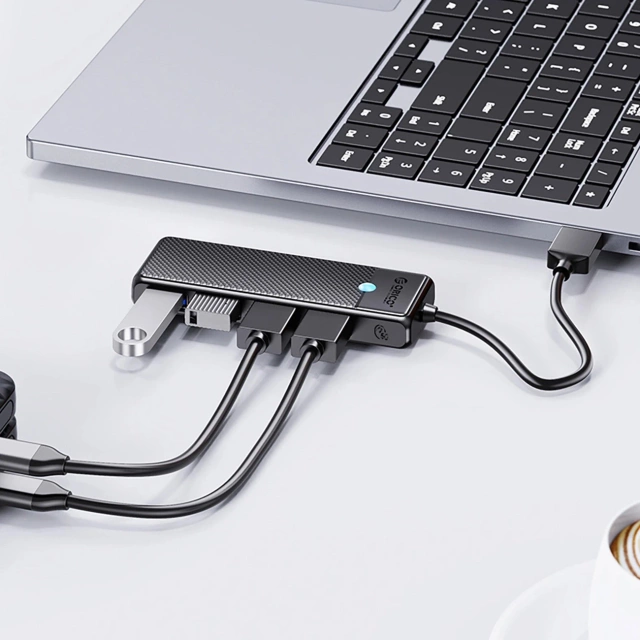 Hub USB-C Orico PAPW4A-C3 stacja 4x USB-A 3.0 5Gbps Czarny