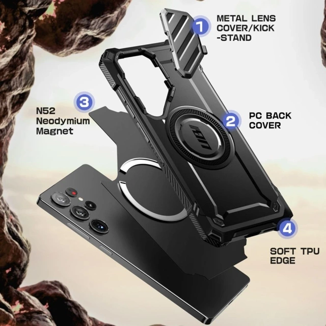 Etui do Samsung Galaxy S25 Ultra Supcase UB XT Mag MagSafe Black