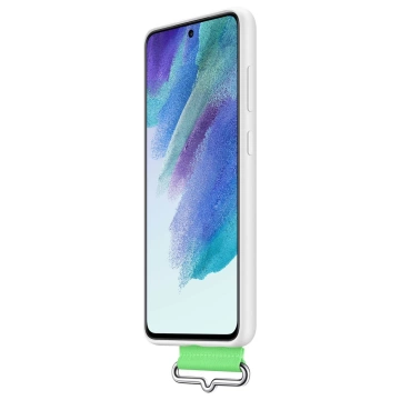 Samsung strap silikonhülle für samsung galaxy s21 fe weiß (ef-gg990twe)