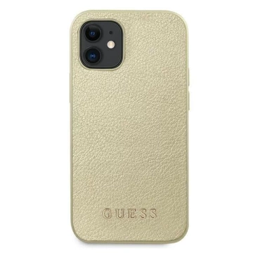 Guess GUHCP12SIGLGO iPhone 12 mini 5,4" złoty/gold Hardcase Iridescent