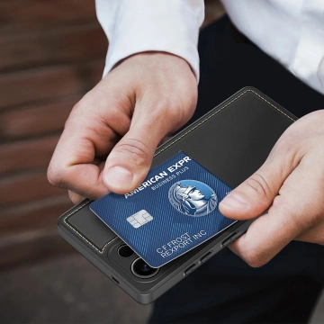 Etui Portfelowe do Samsung Galaxy S25 Ultra Dux Ducis Rafi II Czarny