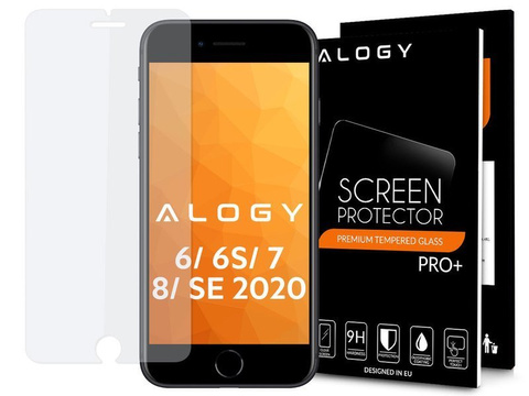 Alogy gehärtetes Glas für den Bildschirm von Apple iPhone 6, 6S, 7, 8, SE 2022/2020