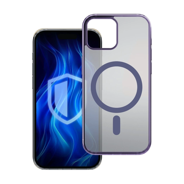 Etui na Apple iPhone 14 3mk Frosty MagCase Purple