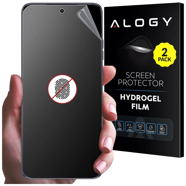 2x Folia "MATOWA" do Motorola Moto Edge 50 Hydrożelowa Alogy HydroSkin Matte Pro™ na ekran do etui "BEZ ODCISKU PALCÓW"
