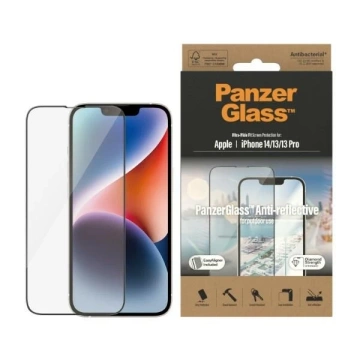 Szkło PanzerGlass Ultra-Wide Fit do iPhone 14 / 13 Pro / 13 / 16e 6,1" Screen Protection Anti-reflective Antibacterial Easy Aligner Included 2787