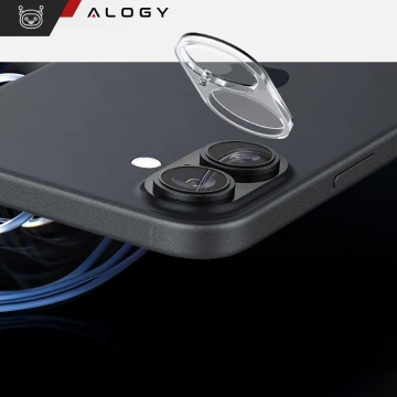 2x Kameralinsenglas für Apple iPhone 16 / 16 Plus Alogy Lens Protector Pro Transparent