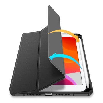 Dux Ducis Toby Armored Flip Smart Case für iPad mini 2021 mit Apple Pencil Holder Schwarz