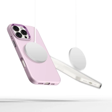 Etui do iPhone 16 Pro Tech-Protect Silicone Pure MagSafe Pink Pearl