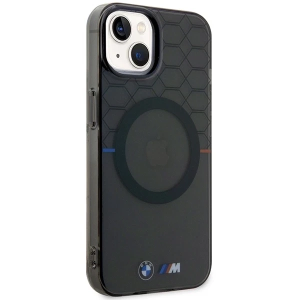 Etui BMW BMHMP14SHGPK do iPhone 14 6.1" szary/grey Pattern MagSafe