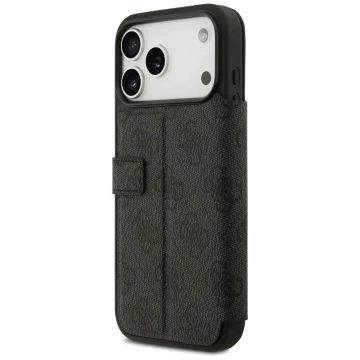 Etui Guess Book 4G Metal Logo do iPhone 17 Pro Max Czarny