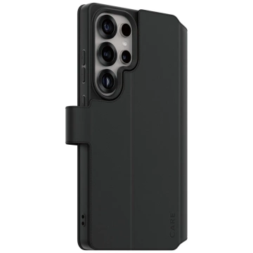 CARE Case für Samsung Galaxy S25 Ultra Schwarz von PanzerGlass Wallet Kickstand